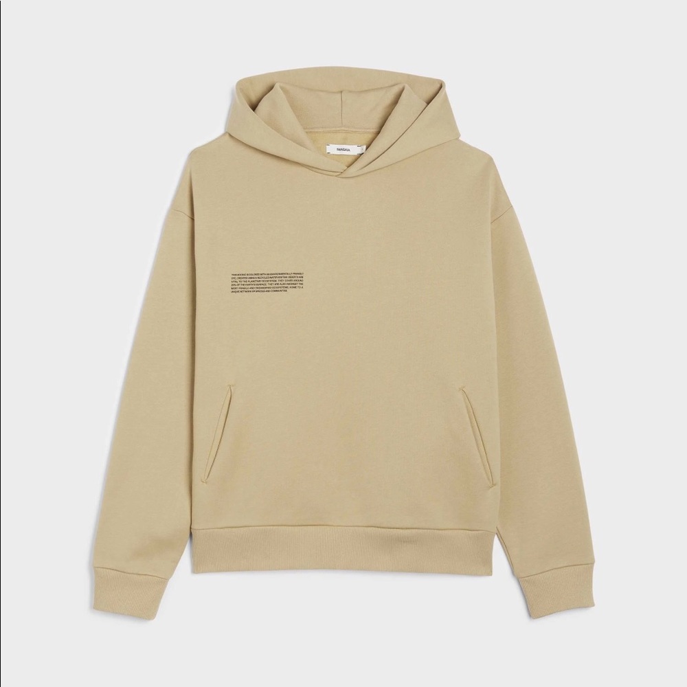 PANGAIA Heavyweight Recycled Cotton Hoodie in Mojave Sand